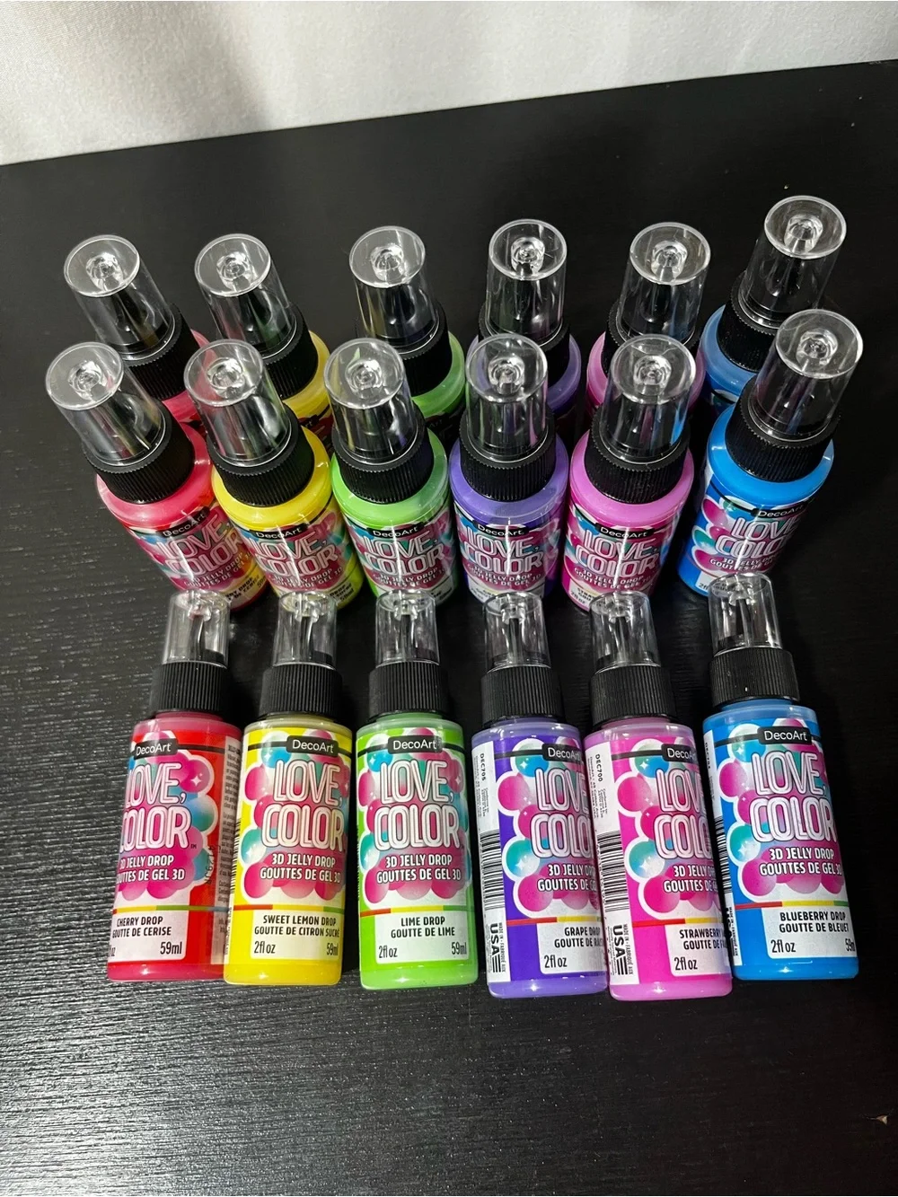 Love Color Assorted Gel Drops - Vibrant 3D glossy Craft Accents (Multi-Color)